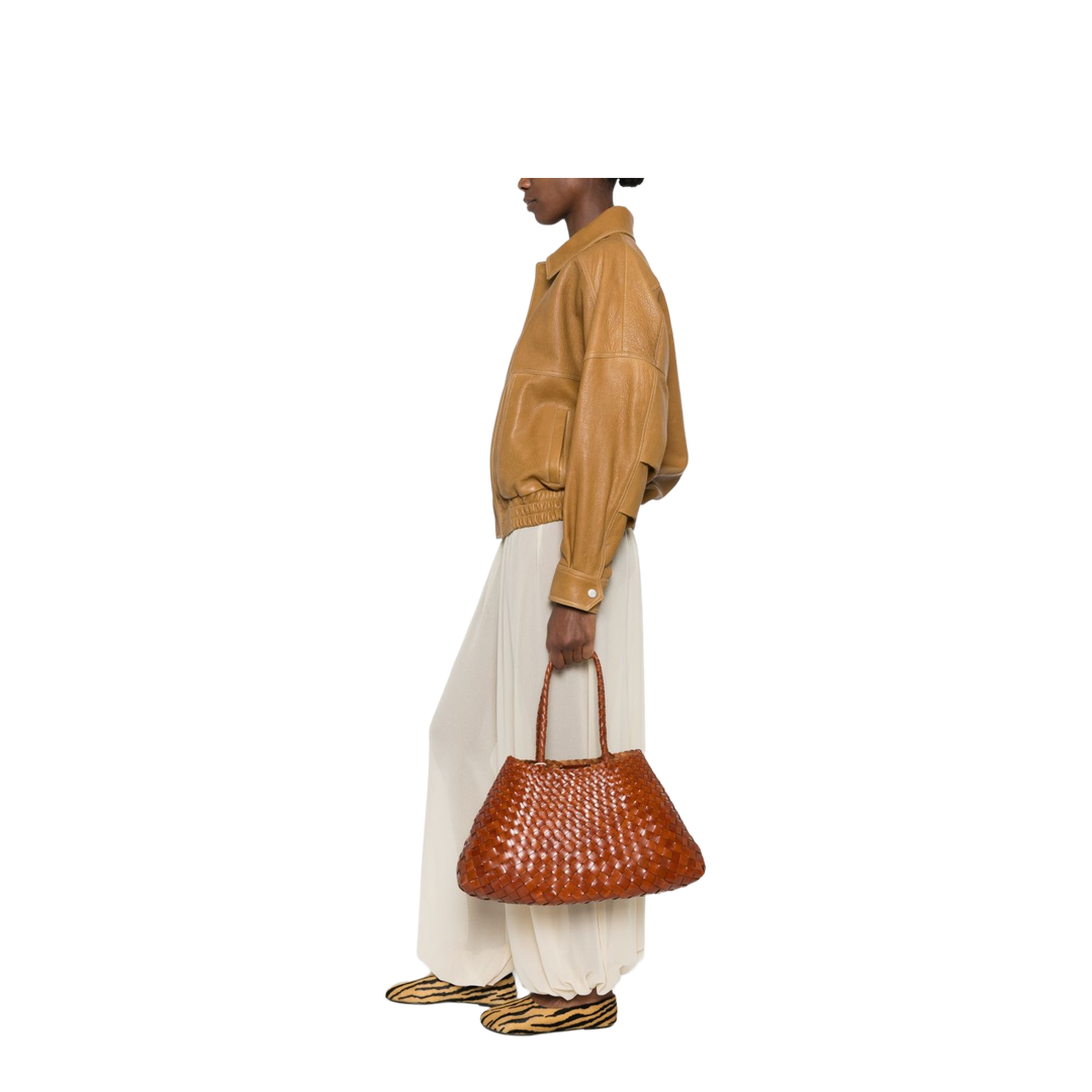 Santa Croce Big Calf Leather Tote - Sand - Image 3