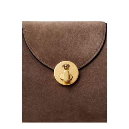 Vivian Medium Suede Shoulder Bag - Brown - Image 5