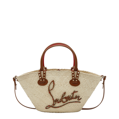 Raffia And Calf Leather Tote Bag Cabata Small - Image 1