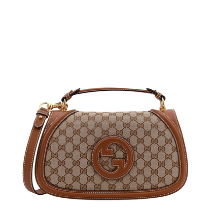Blondie Large Canvas Top Handle Bag - Brown - Image 4