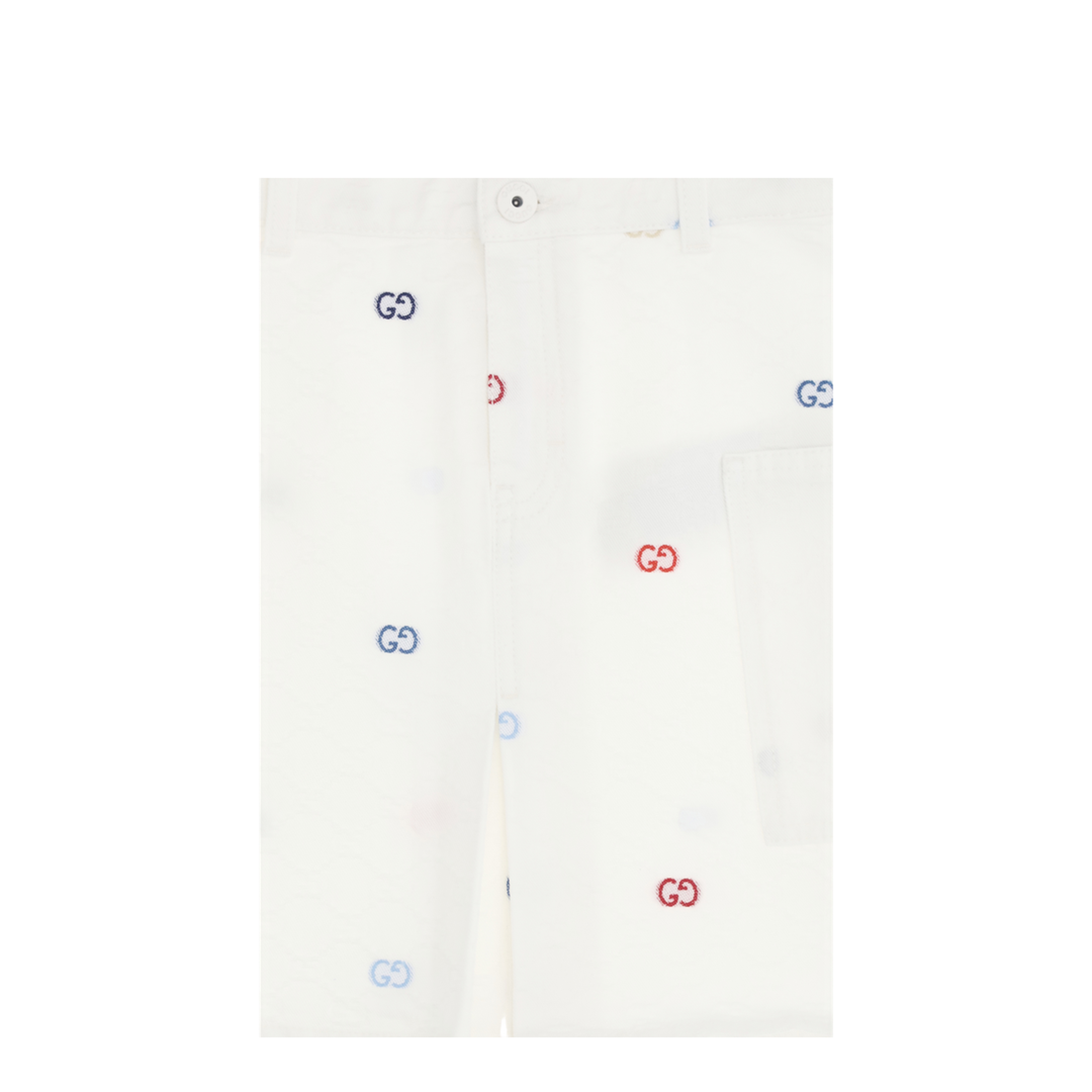 Cotton Denim Jacquard Skirt - Image 3