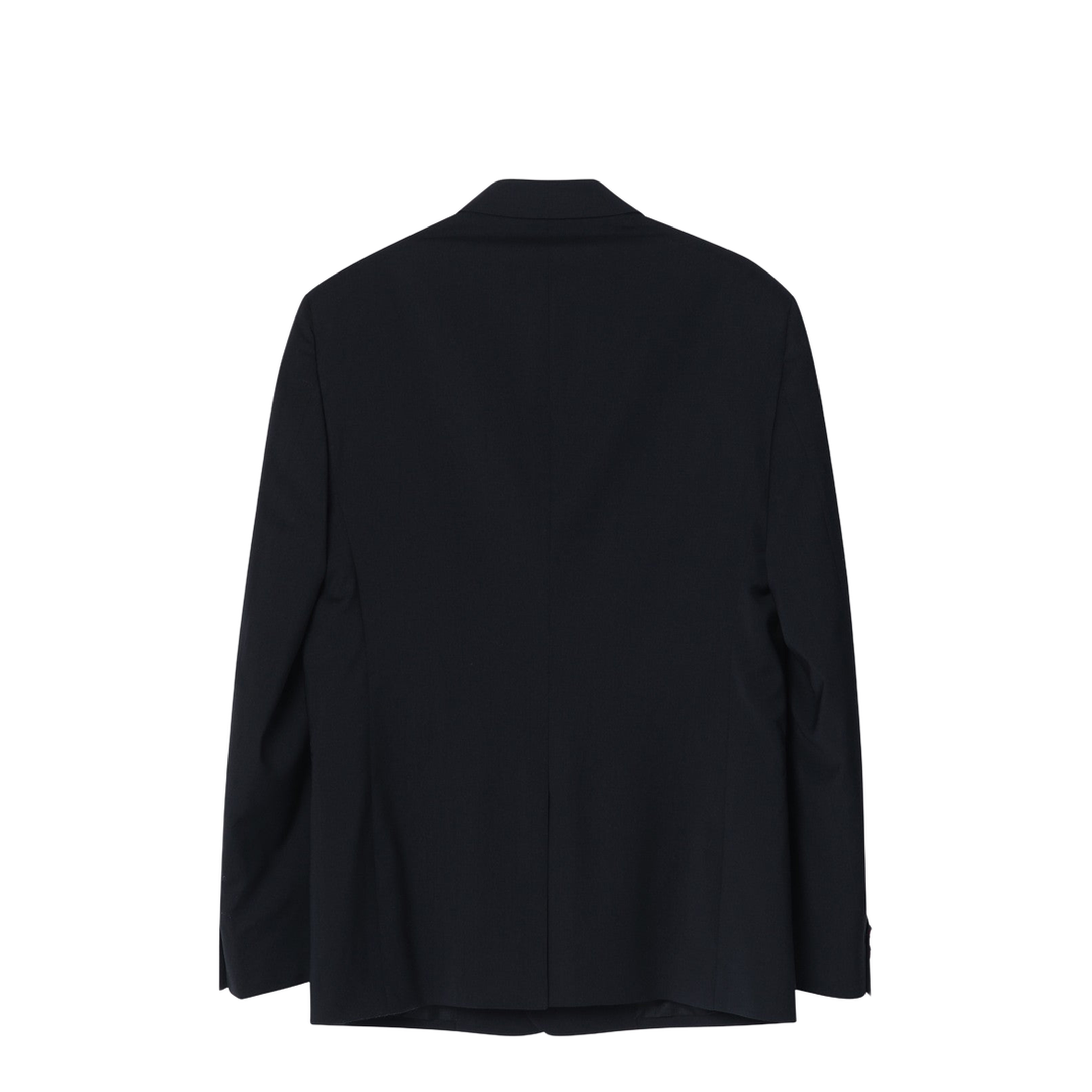 Double-breasted jacket in midnight blue virgin wool - Image 2