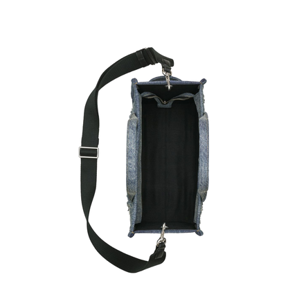 Denim Medium Rip And Repair Tote Bag - Image 3