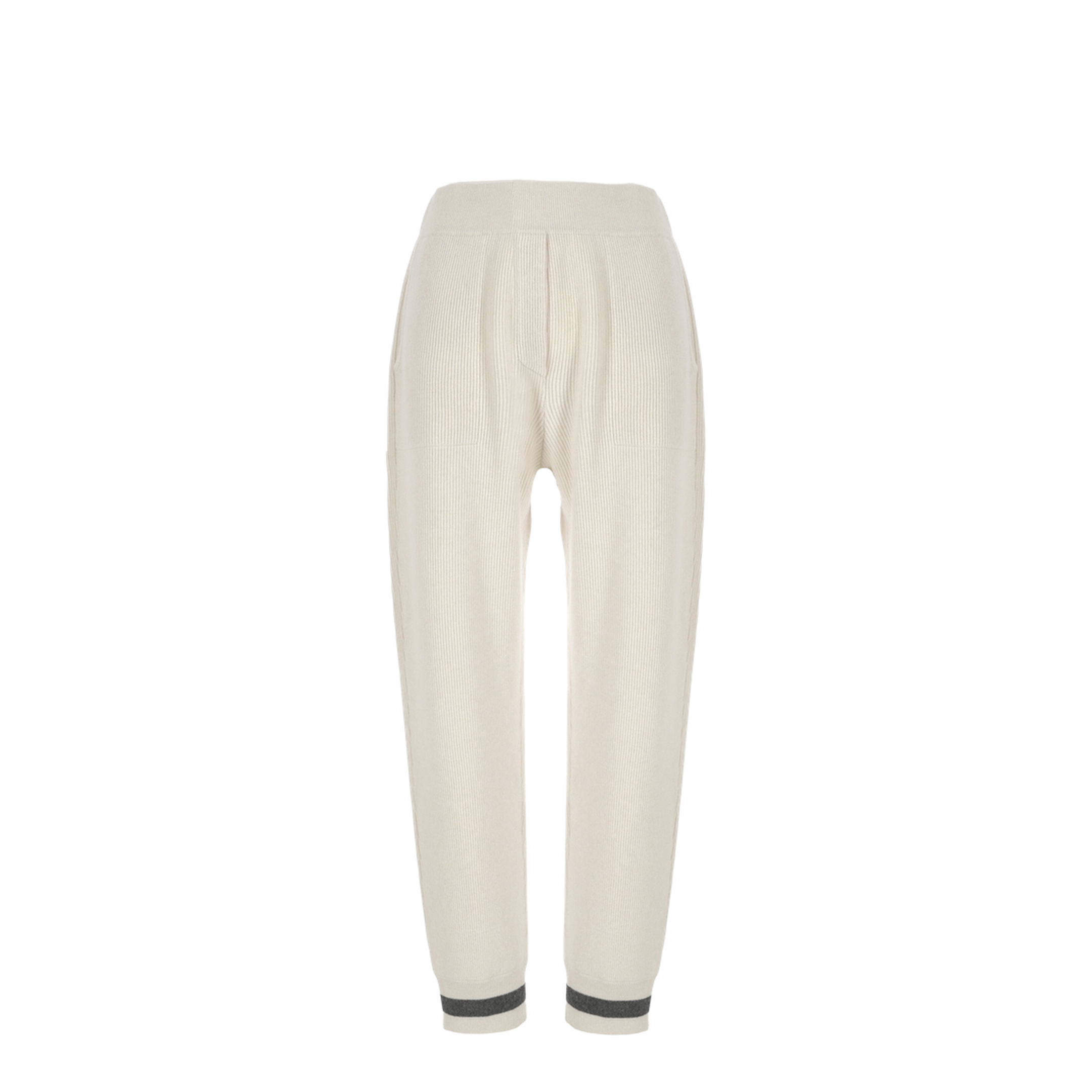 English Rib Cashmere Knit Trousers - Image 1