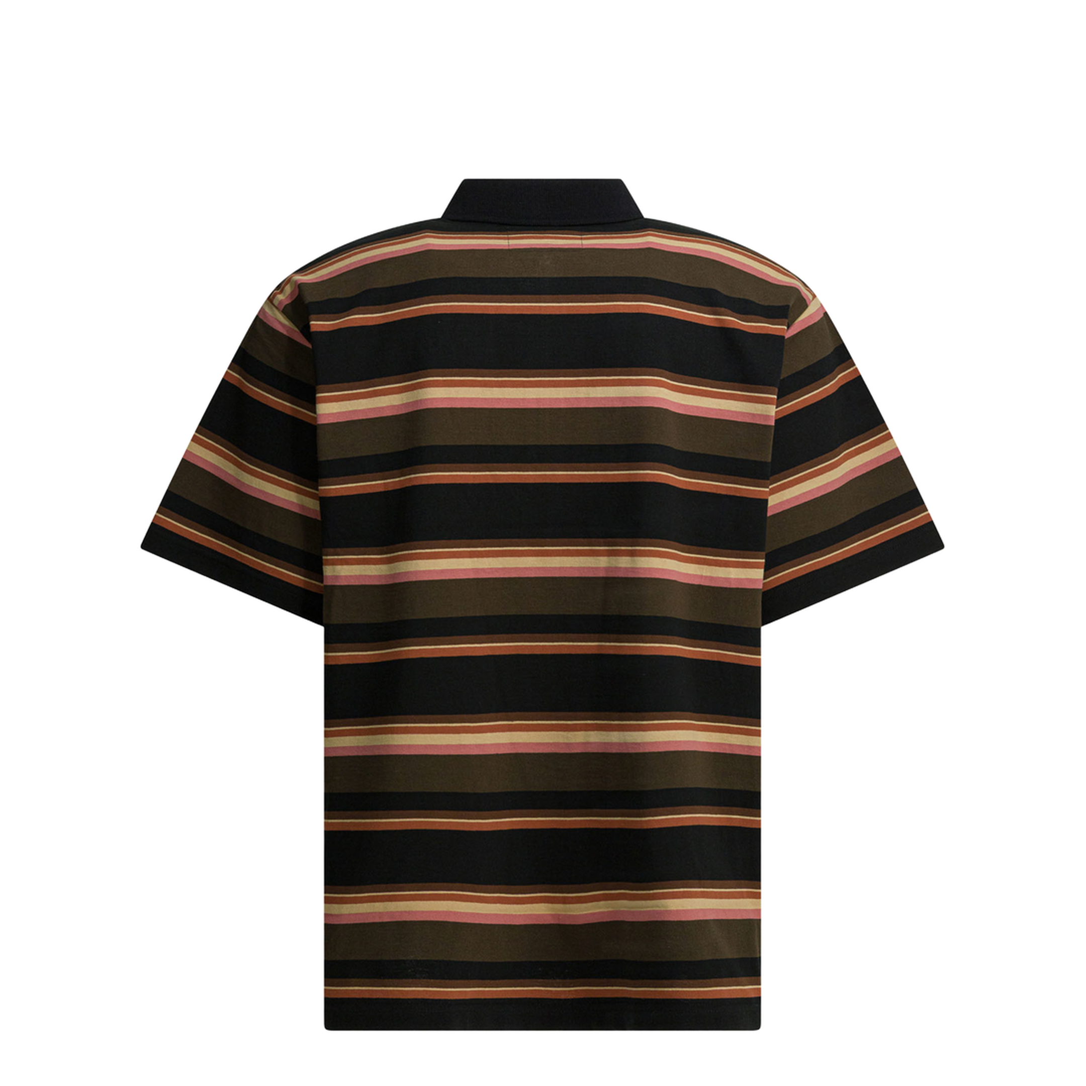 Striped Buttonless Polo Shirt - Image 2