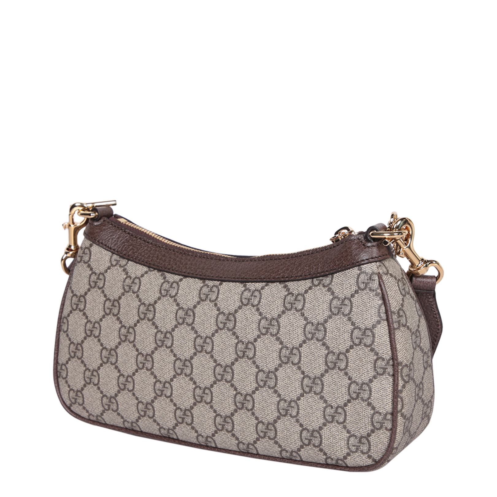 Ophidia Mini Leather Bag - Brown - Image 2