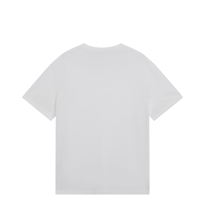White Cotton T-Shirt With Vgold - Image 2