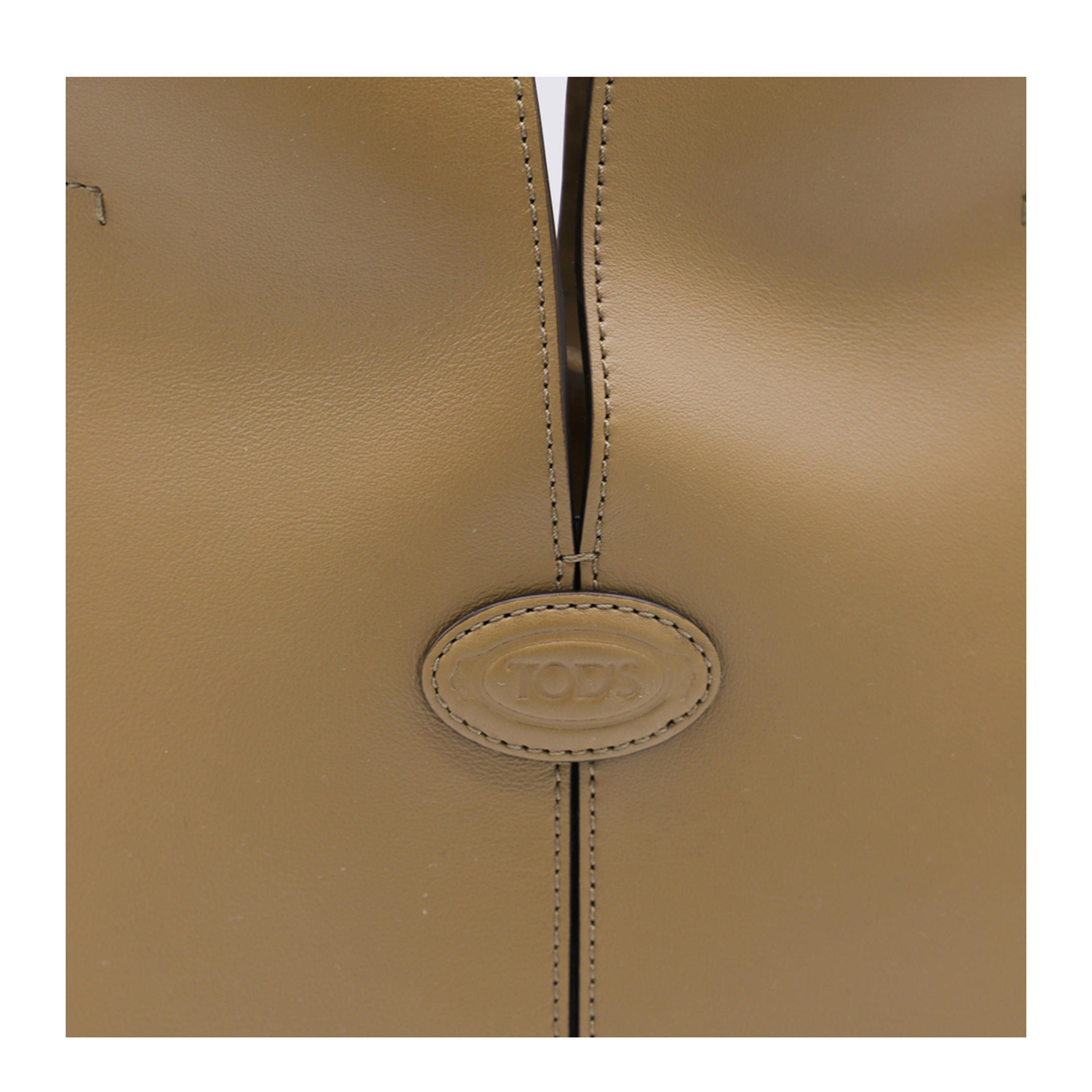 Di Bag Folio Small Leather Tote - Beige - Image 8