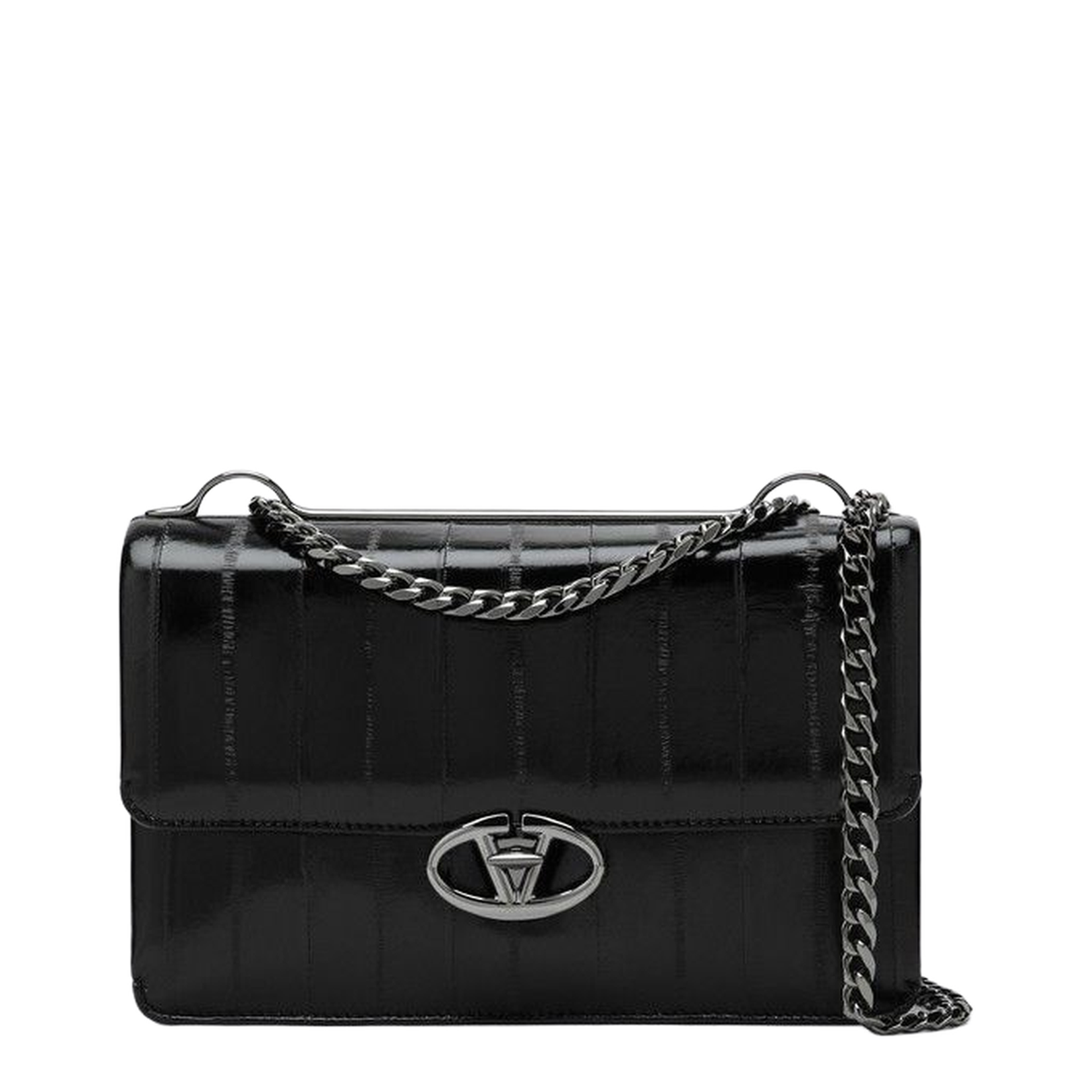 VLOGO Medium Shoulder Bag Black - Image 2