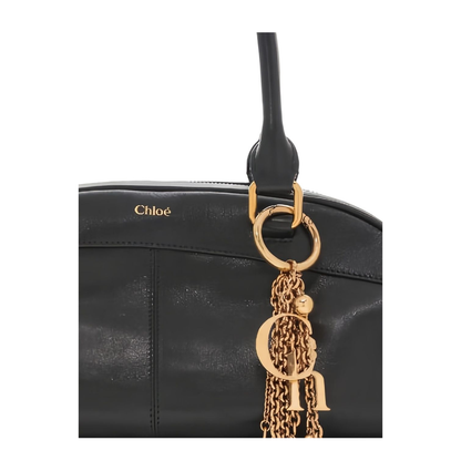 Bowling Bag in Soft Leather Black - Image 2