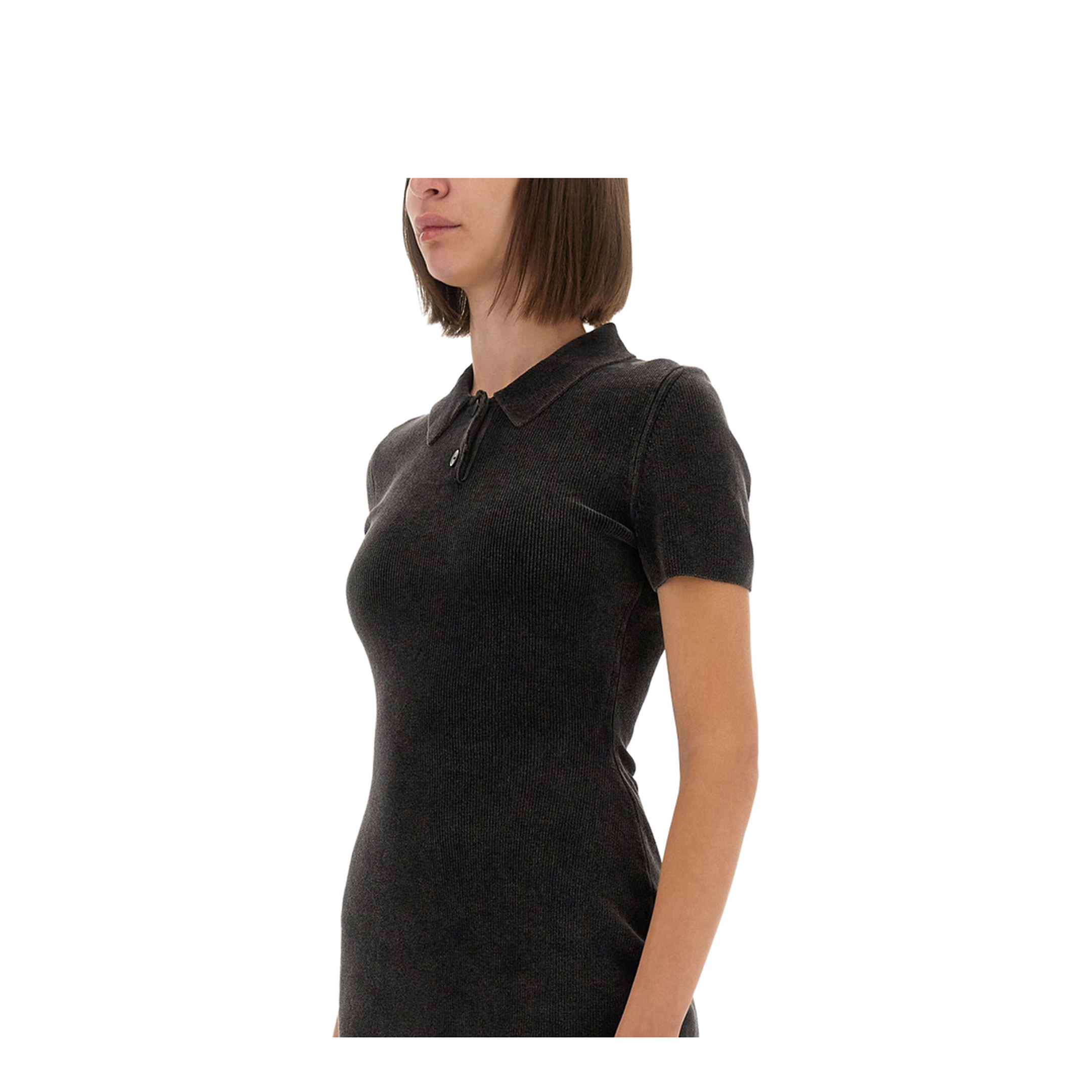 Mini Dress with Polo Collar - Image 4