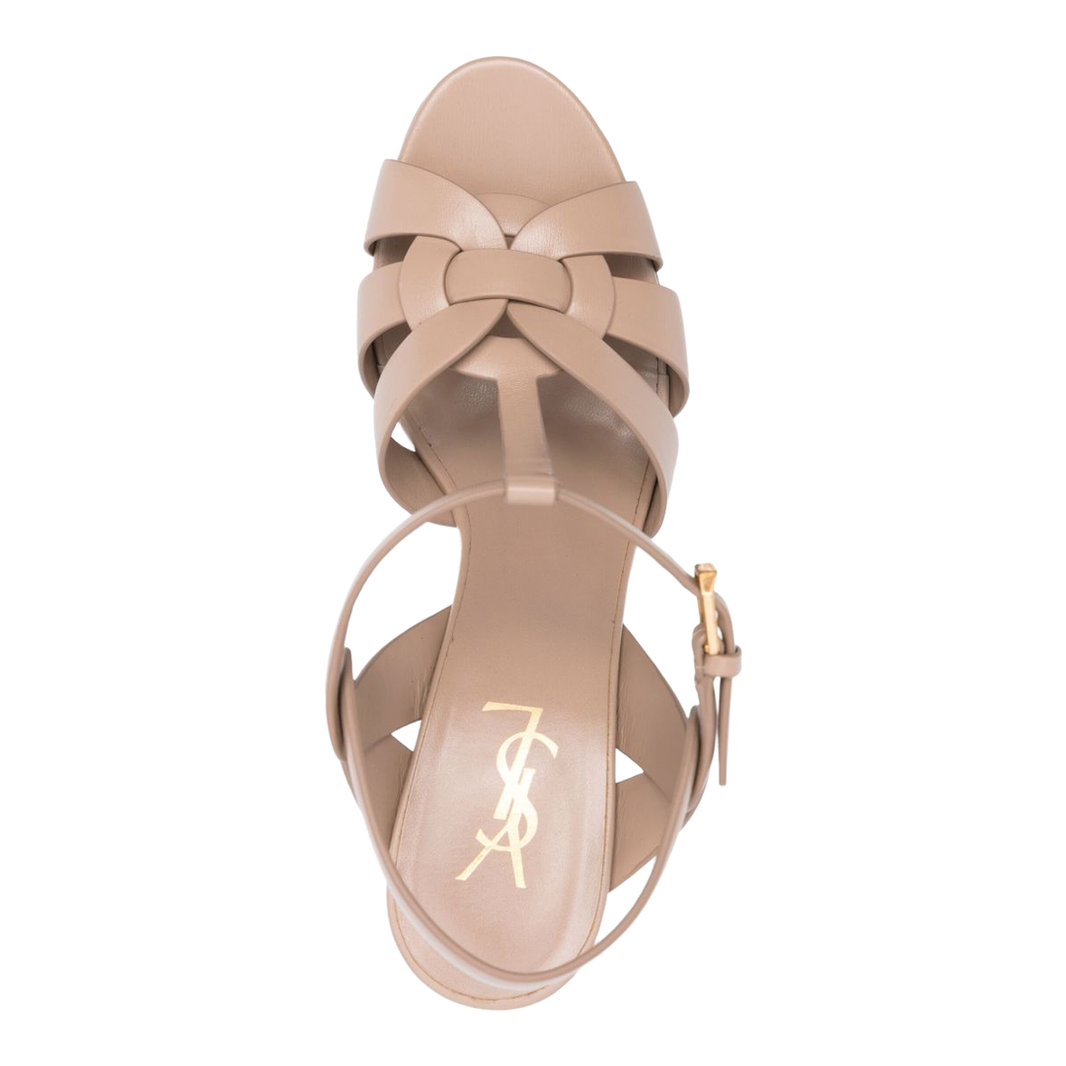 Tribute Platform Sandals in Smooth Leather - Image 4