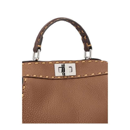 Peekaboo ISeeU Small Shoulder Bags Leather Brown - Image 4