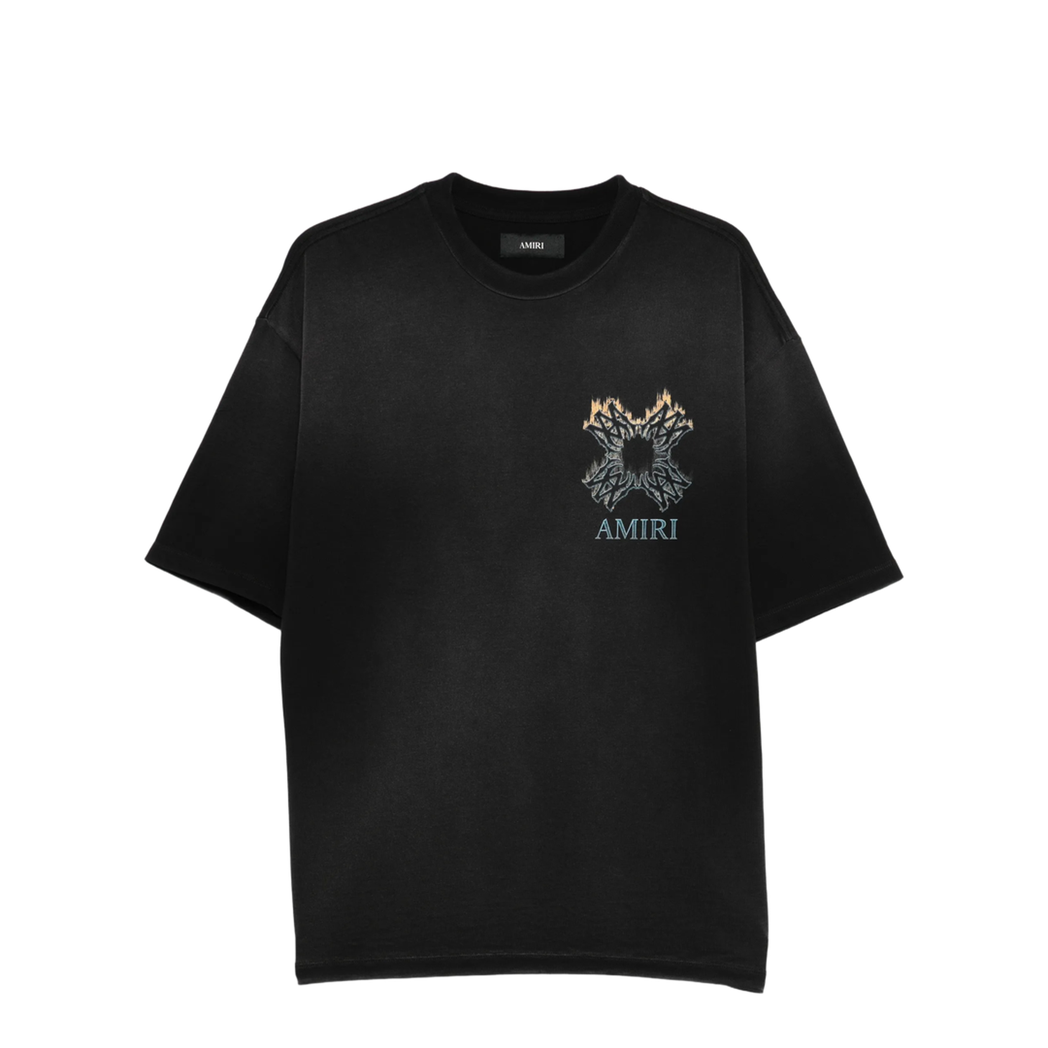 Black Cotton T-Shirt - Image 1