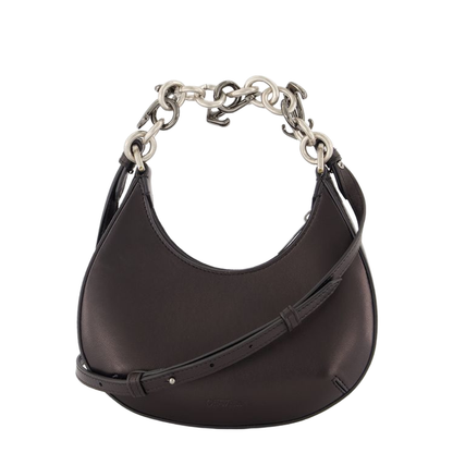 Hemisphere Cotton Shoulder Bag - Black - Image 5