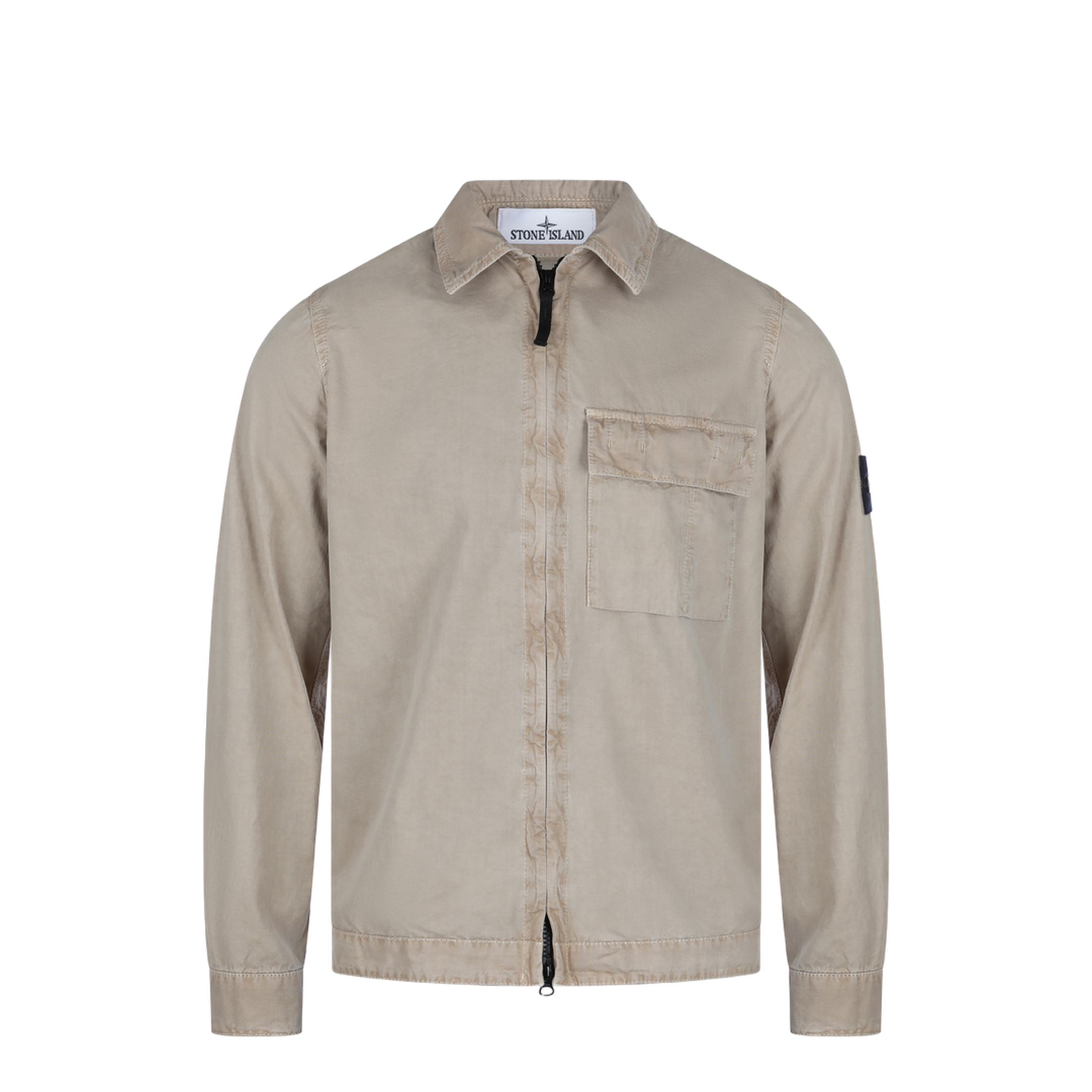 Brushed Organic Cotton Canvas Overshirt - Image 1