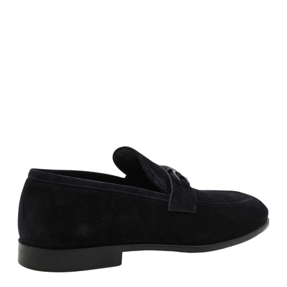 Navy Leather Loafers - Image 5