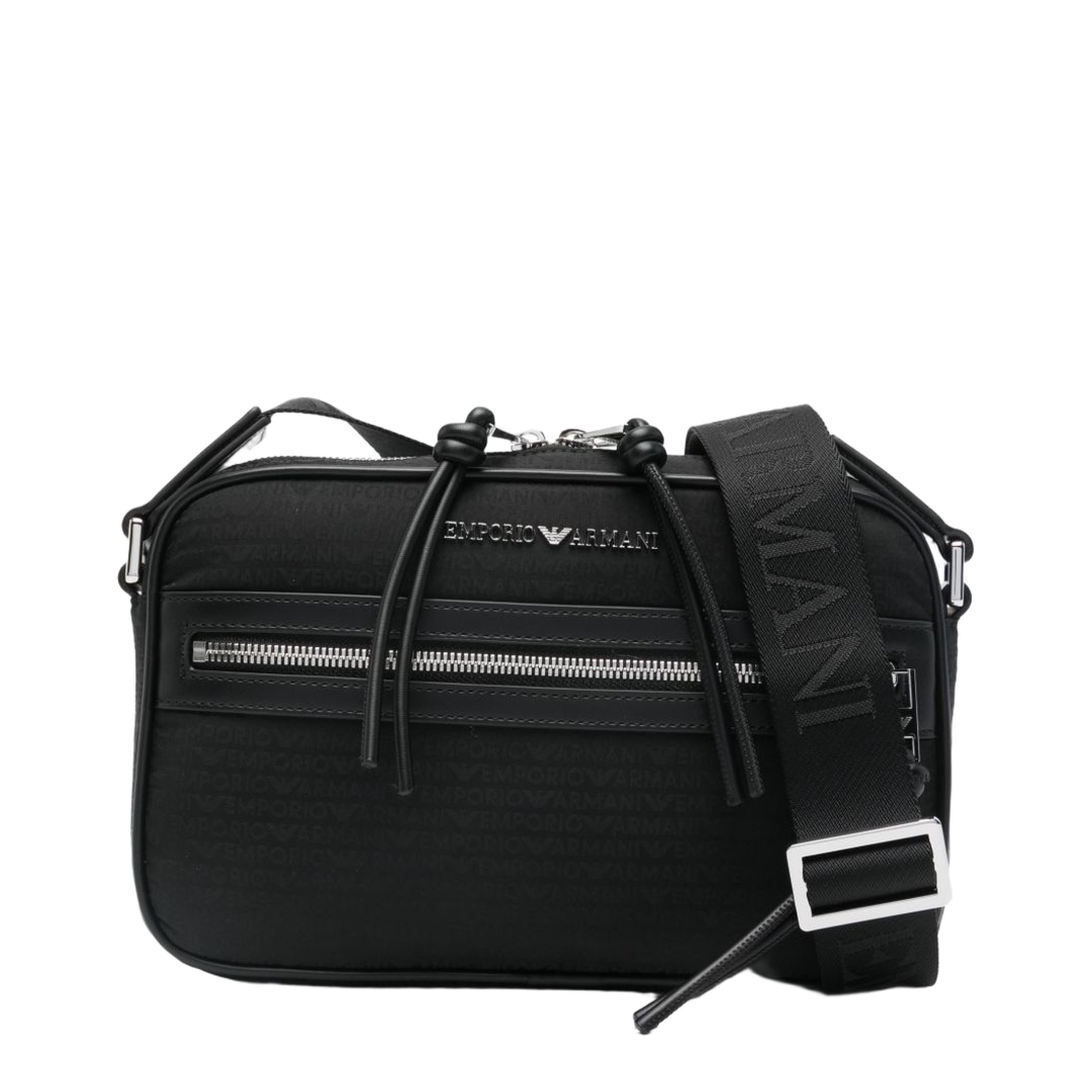 Monogram Crossbody Bag - Black - Image 1