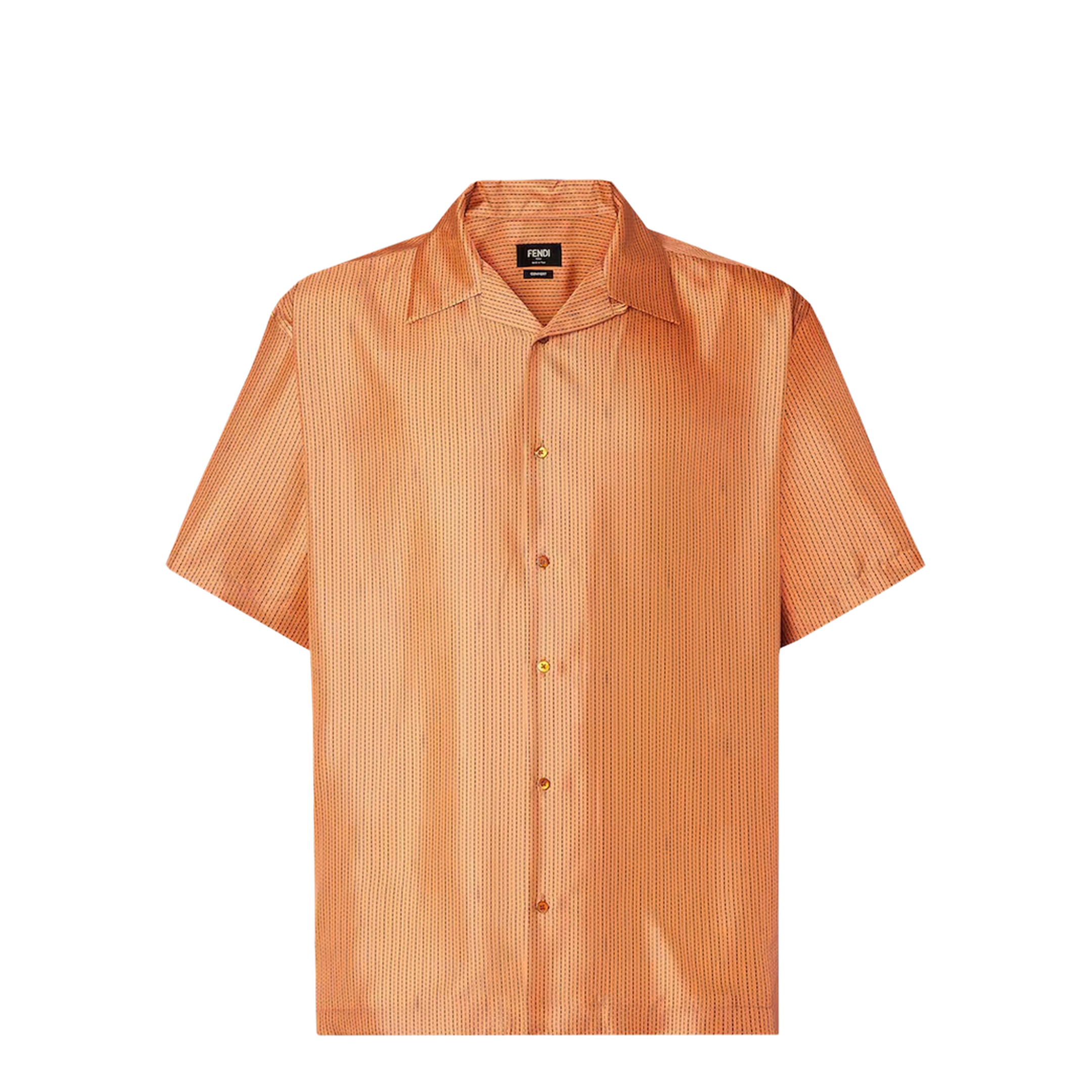 Orange Silk Shirt - Image 1