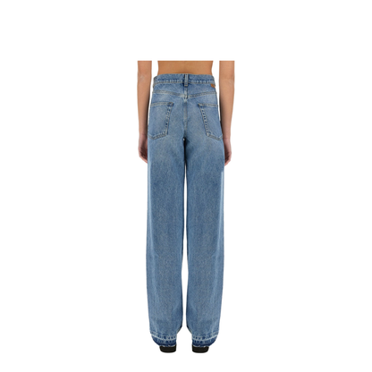 Straight-Leg Jeans with Contrasting Panels - Image 3