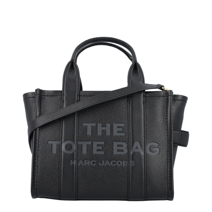 The Small Tote Bag Grainy Leather Bag in Black - Image 1