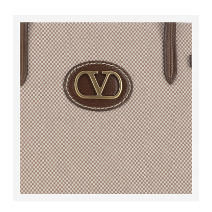 Medium "Antibes" Canvas Shopping Bag - Image 5