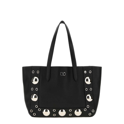Black Leather Small Nellcôte Shopping Bag - Image 1