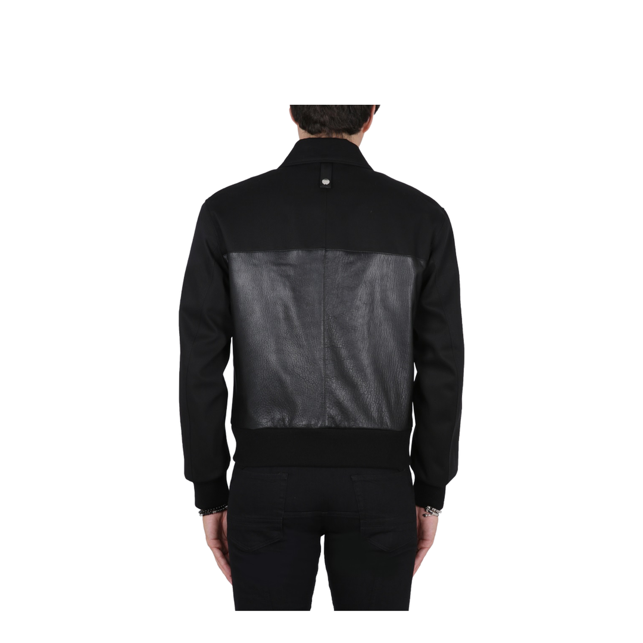 Leather Bomber Jacket - Image 3