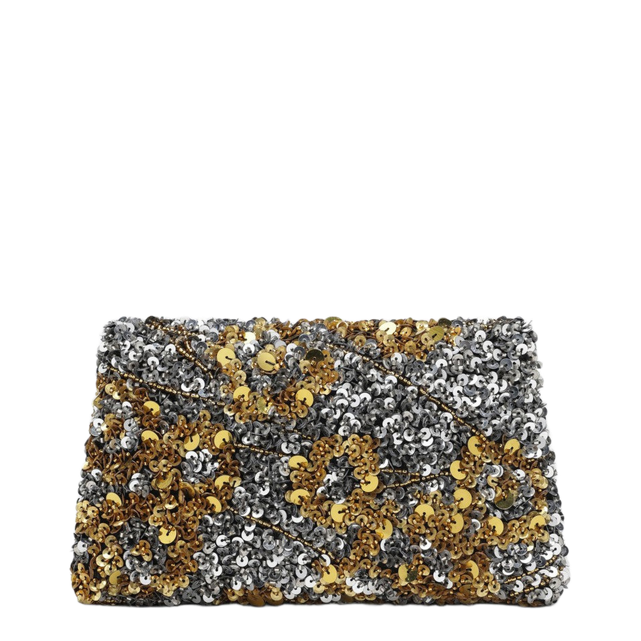 Silver Gold Sequin Pouch - Image 2