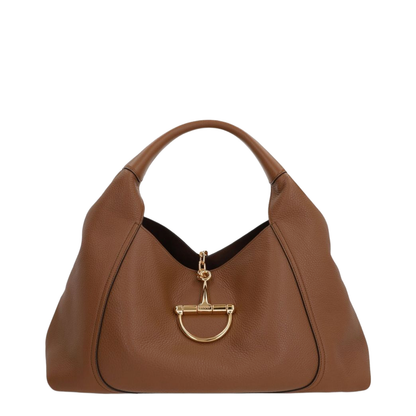 Softbit Maxi Leather Shoulder Bags - Brown - Image 1