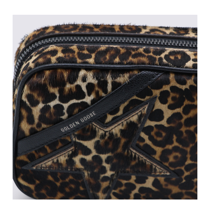 Mini Star Bag Mini Pony Skin Crossbody Bag - Beige, Brown and Black - Image 8
