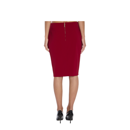Pencil Skirt in Red - Image 4