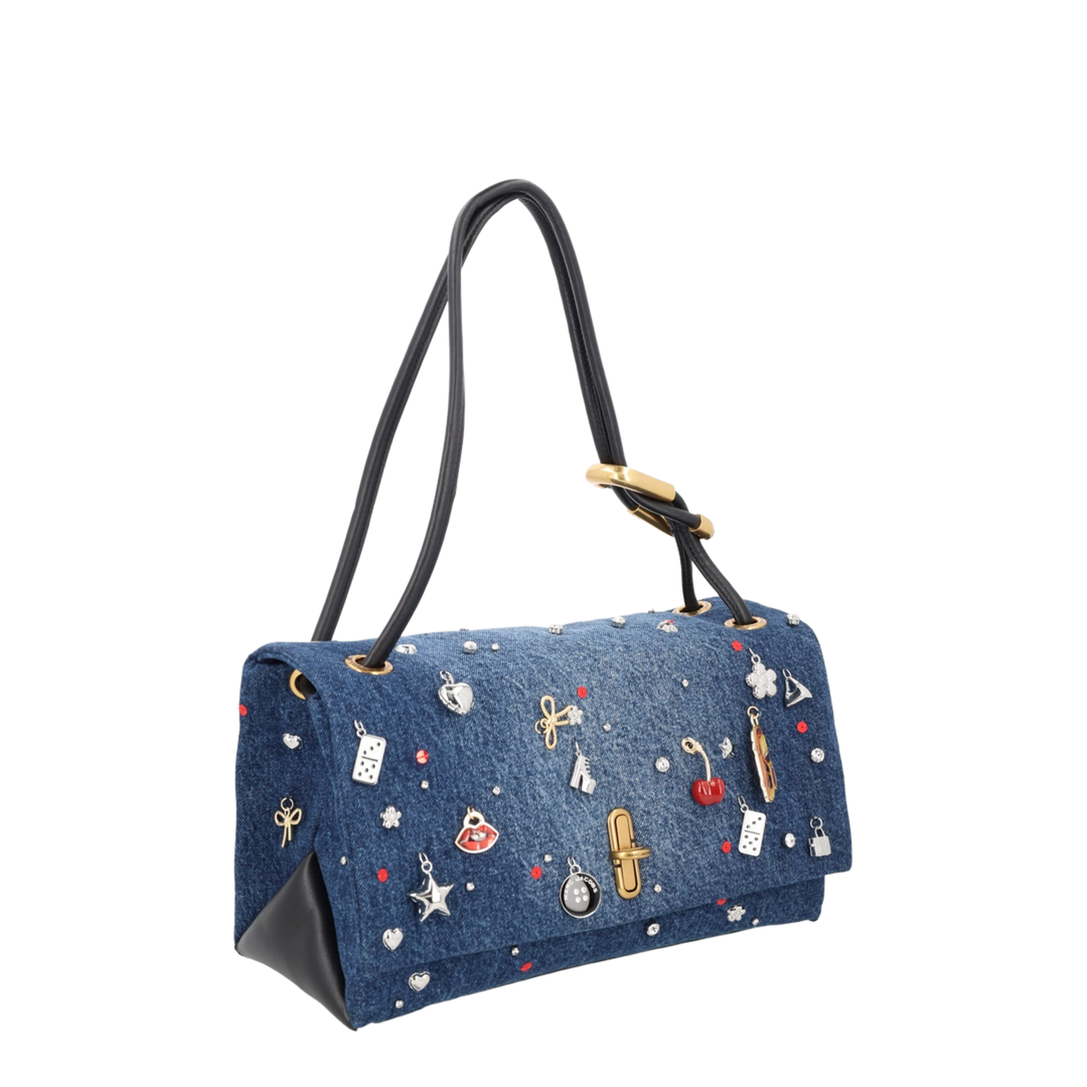 Large Dual Denim Shoulder Bag - Image 3
