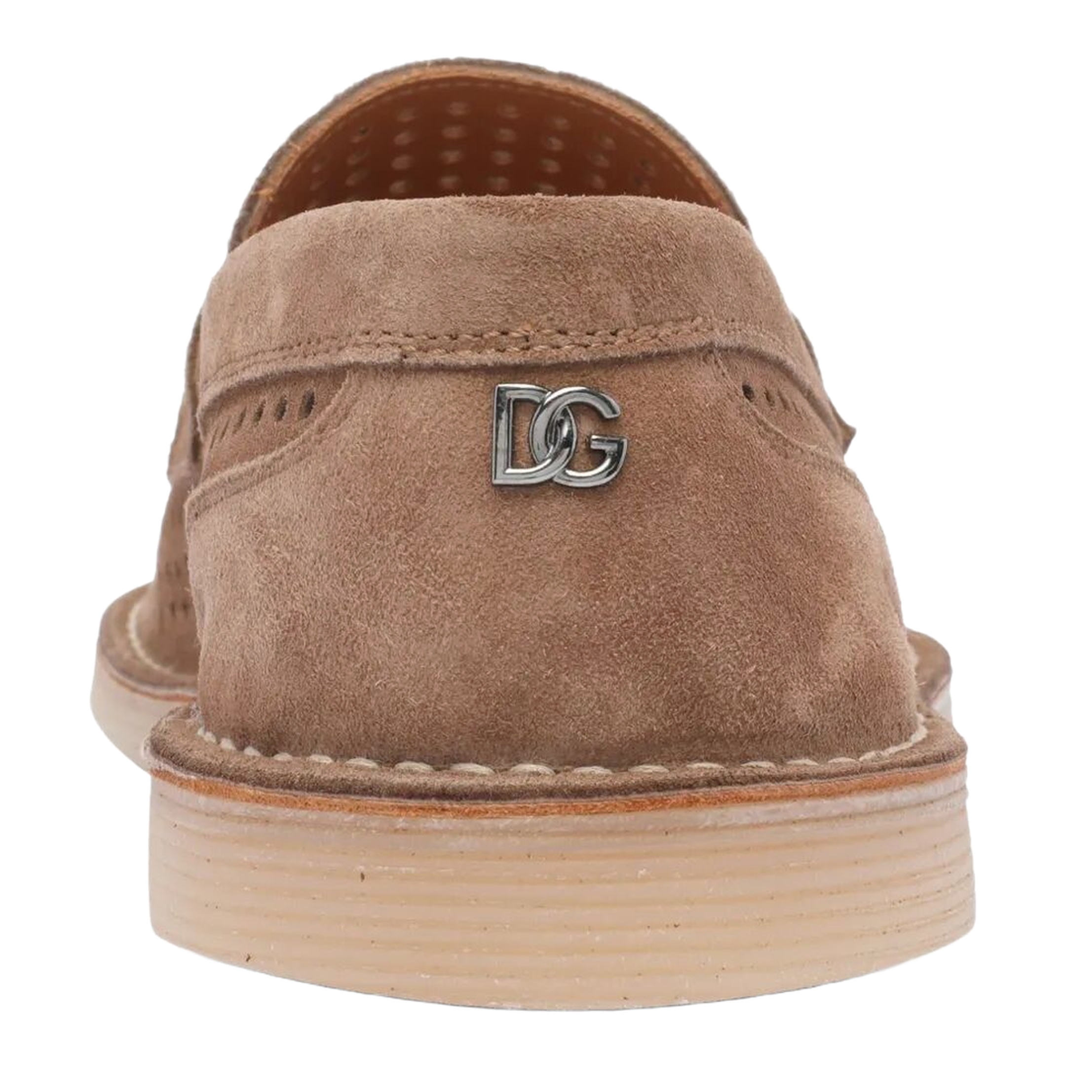 Florio Perforated Suede Loafers - Image 4
