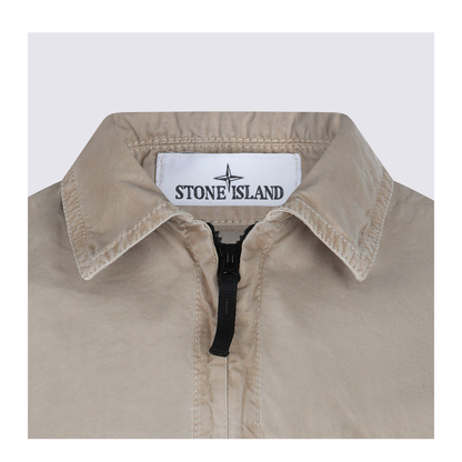 Brushed Organic Cotton Canvas Overshirt - Image 5