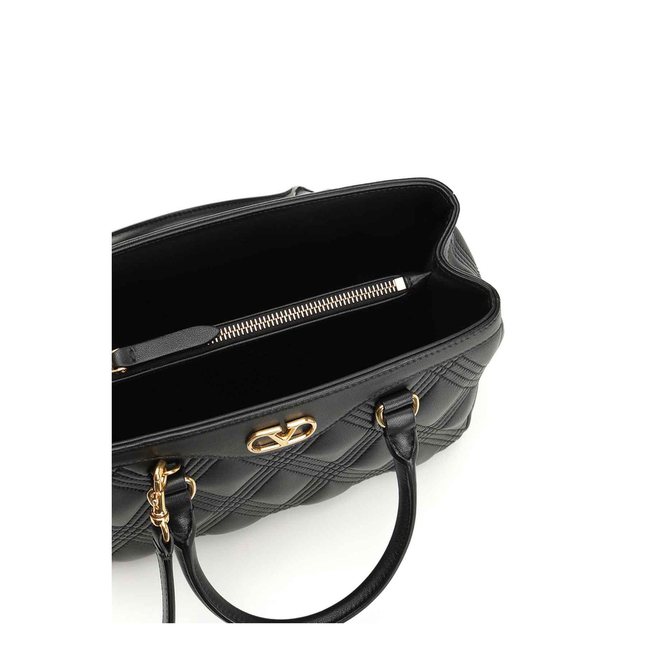Black Leather Shoulder Bag - Image 4