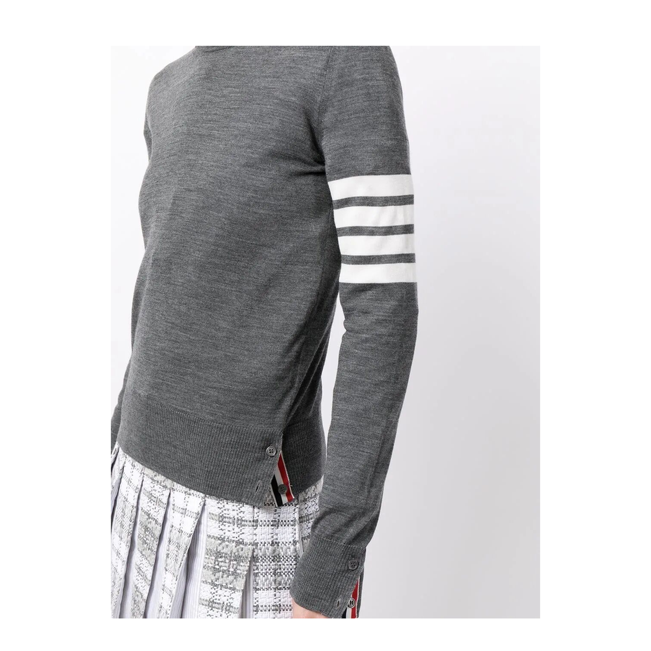Wool 4-Bar Relaxed Pullover - Image 2