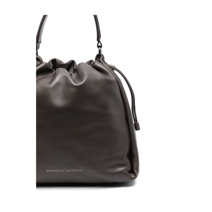Bucket Mellow Leather Handbag - Image 5
