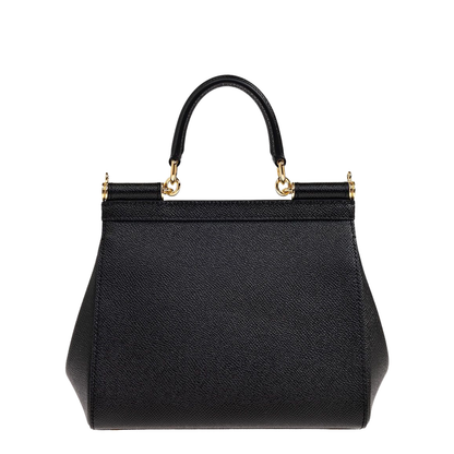 Medium Sicily Handbag in Black - Image 4