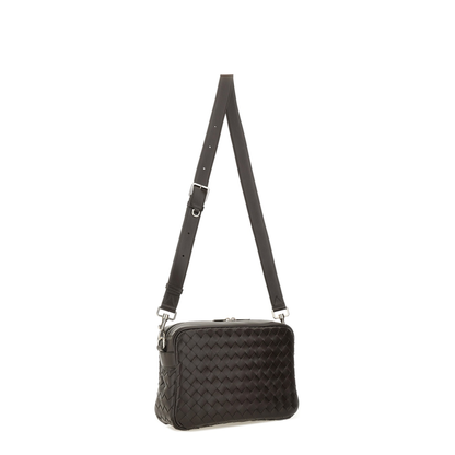 Intrecciato Leather Shoulder Bags - Brown - Image 2