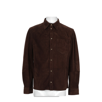 Brown Leather Shirt - Image 1