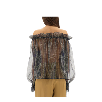 Lurex Silk Creponne Top - Image 3