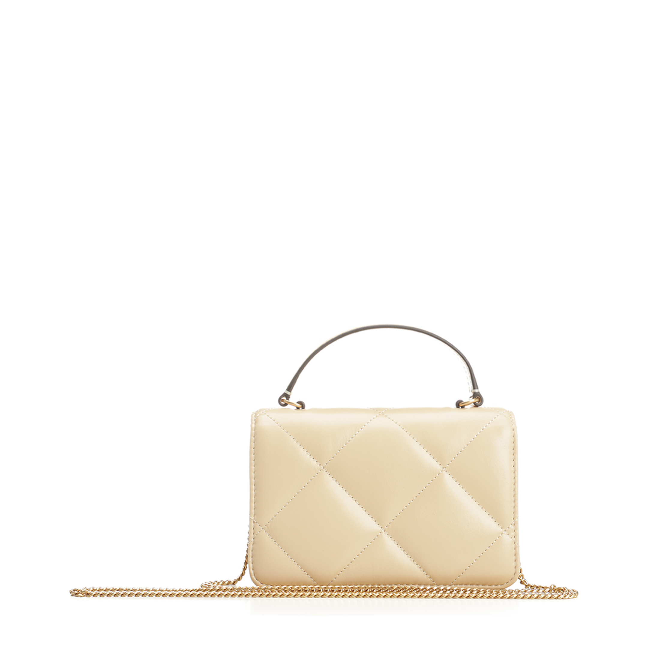 Kira Diamond Quilt Mini Top Handle Chain Wallet - Image 3