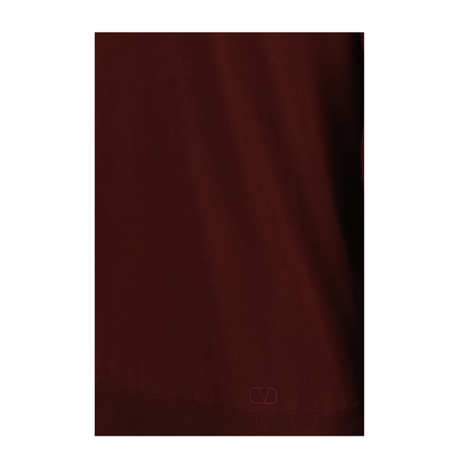 Long-sleeve Wool Polo with VLogo - Image 3