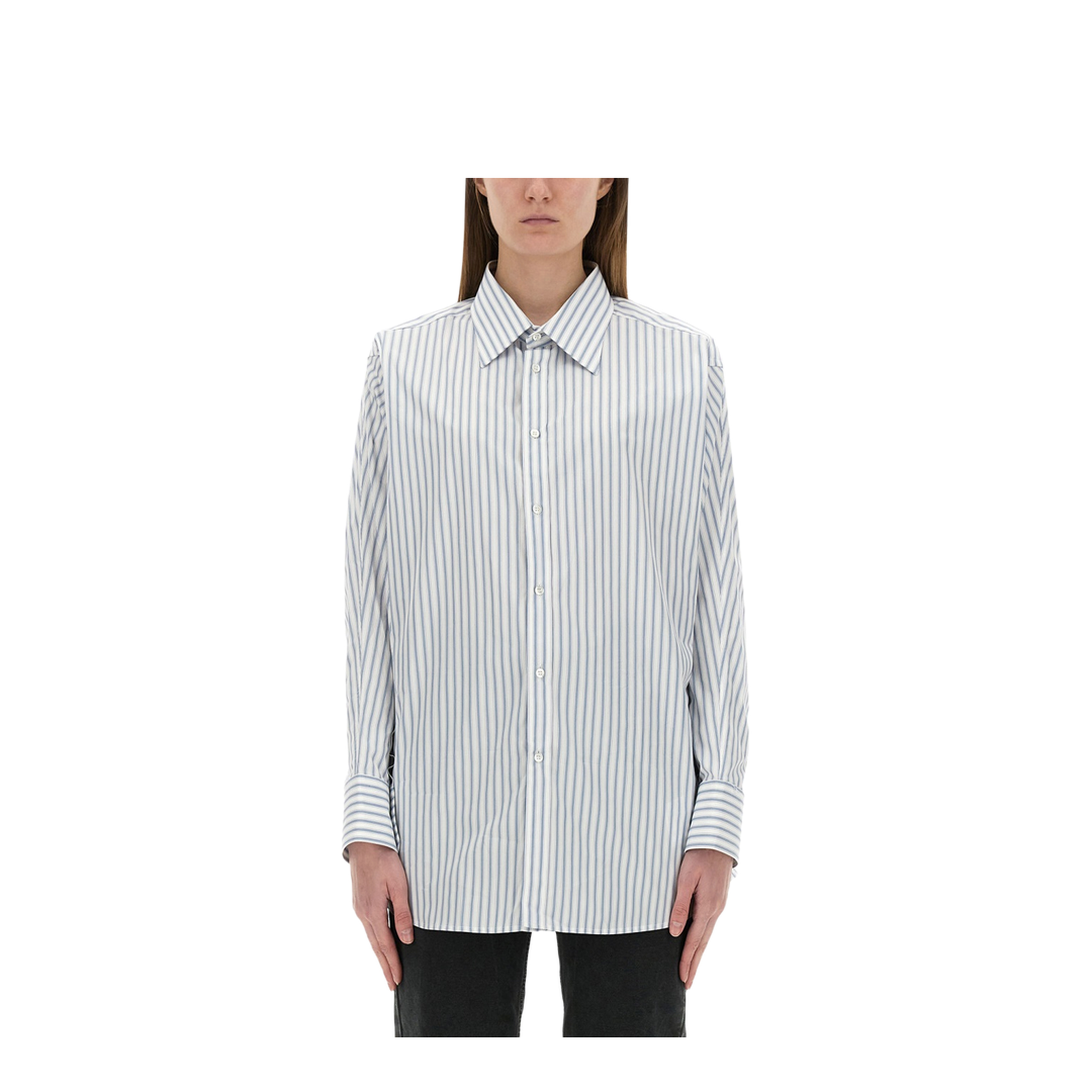 Striped Cotton Shirt - Image 1