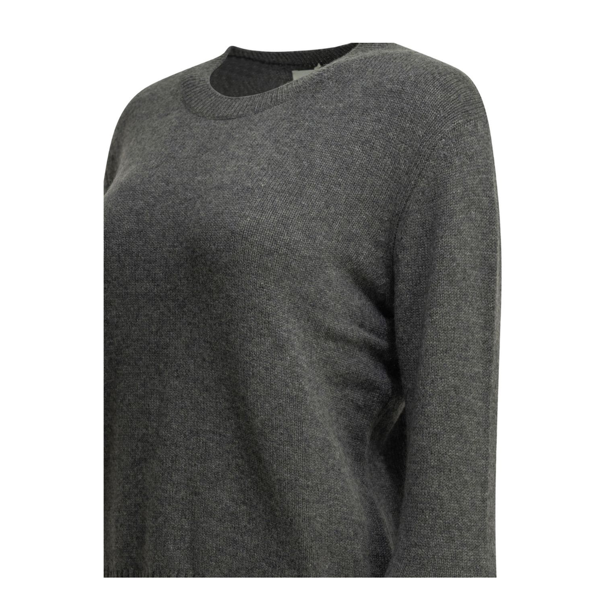 Cashmere Crewneck Sweater Dark Grey - Image 2