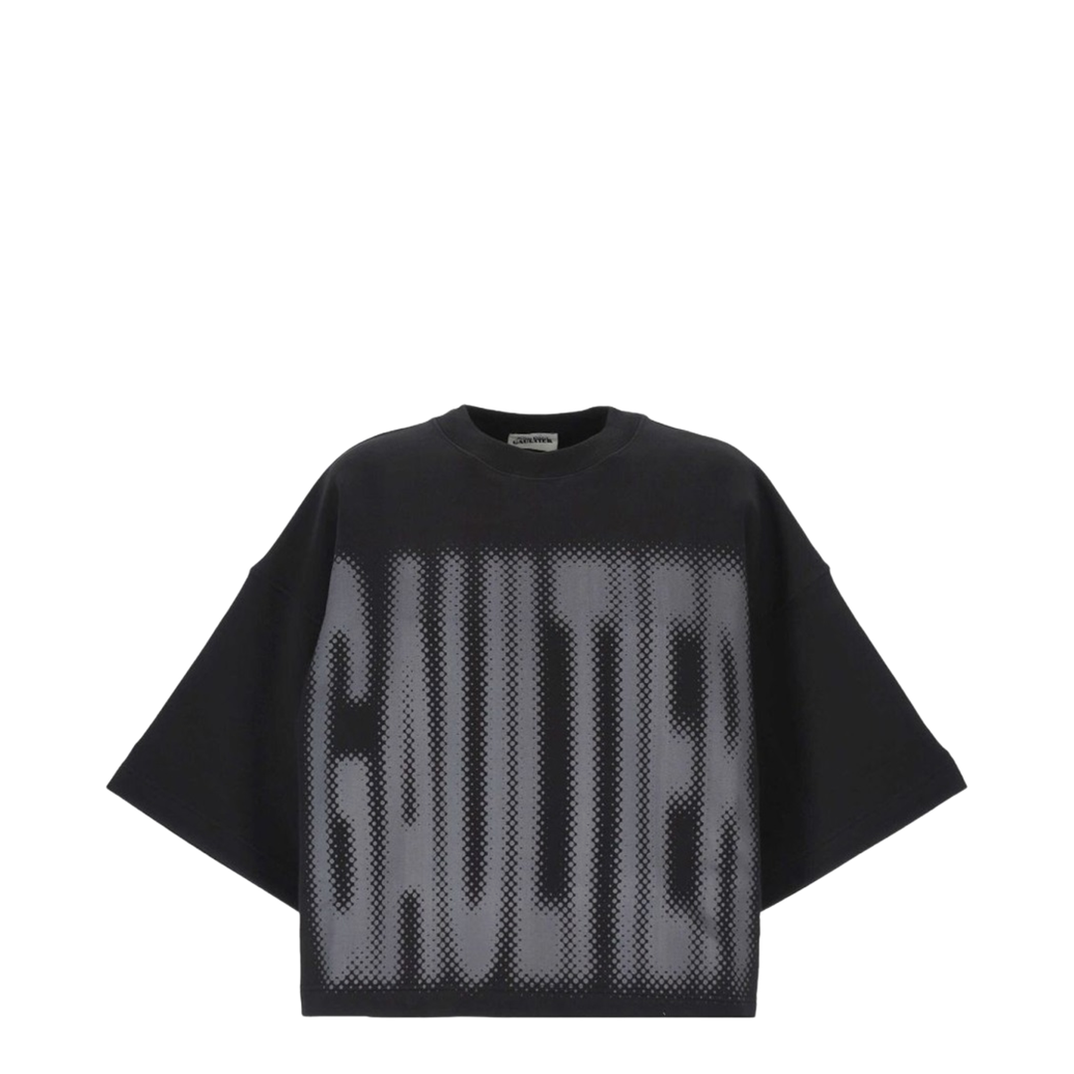 Cropped T-Shirt With Logo - Image 1