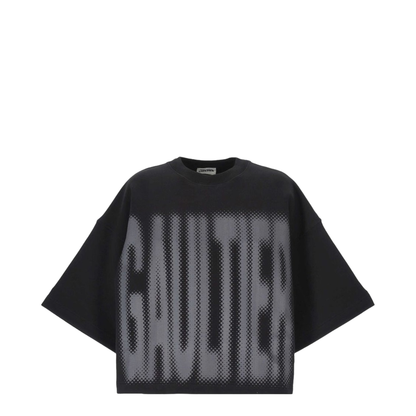 Cropped T-Shirt With Logo - Image 1