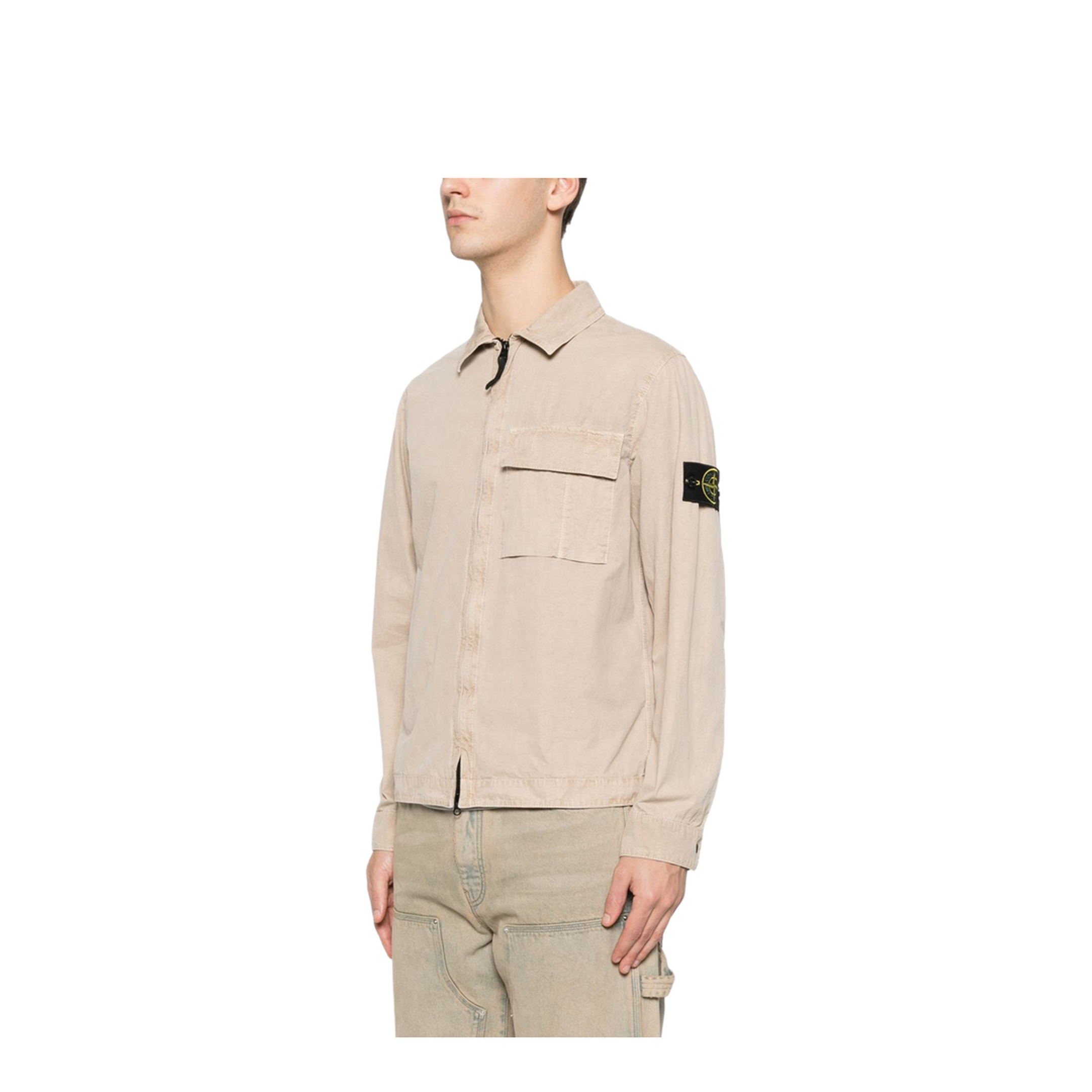 Brushed Organic Cotton Canvas Overshirt - Image 5
