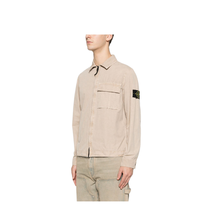 Brushed Organic Cotton Canvas Overshirt - Image 5